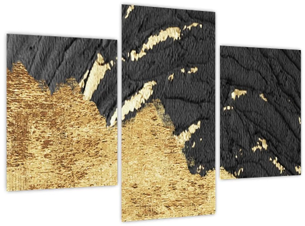 Obraz - Zlatá štruktúra N⁰1 (90x60 cm)