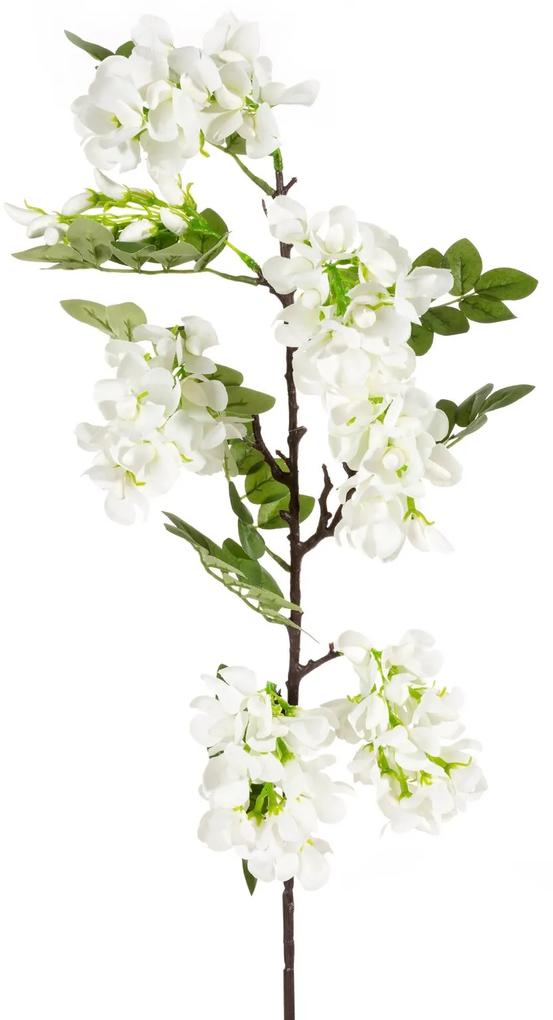 Dekoratívna kvetina 85 cm, s kvetmi 40 cm, kvet 11 cm, biela