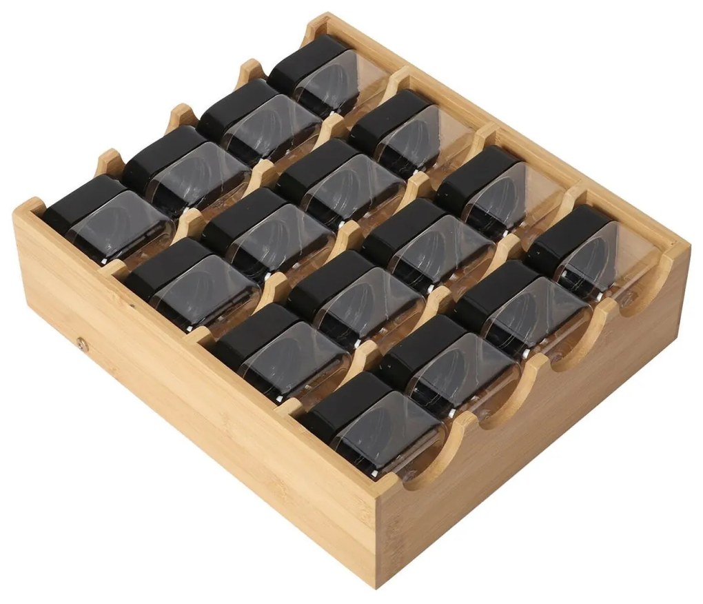 Bambusový stojan na korenie LADER hnedý