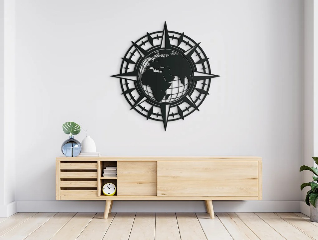 drevko Obraz Zemeguľa a Kompas