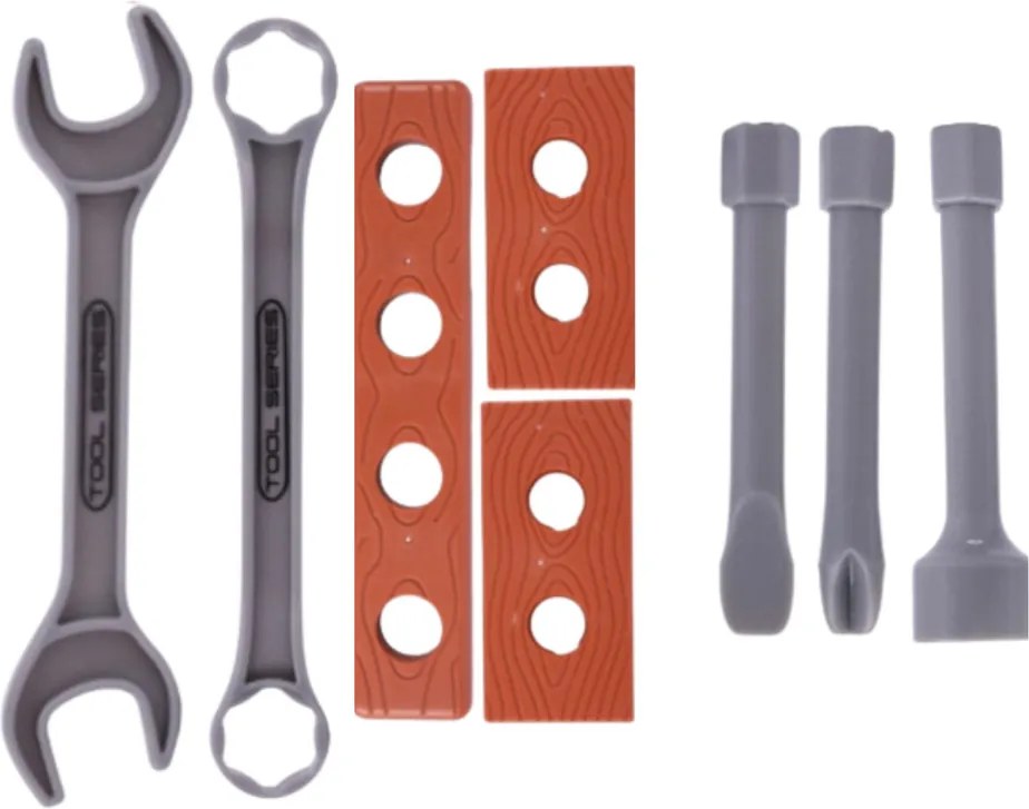 LEAN Toys Dielňa malého majstra Stolné vŕtacie náradie Príslušenstvo 18 el.