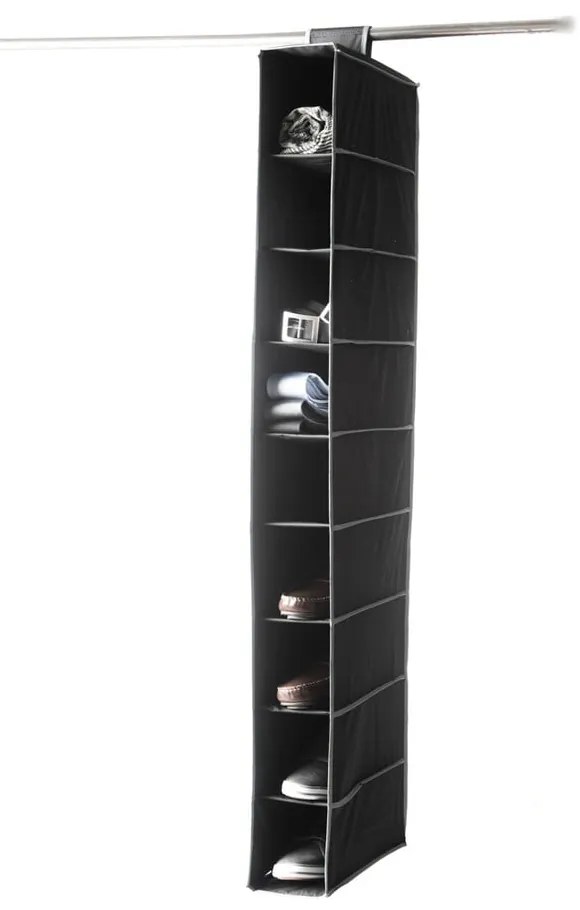 Textilný závesný organizér Compactor Garment So Black 9 Rack