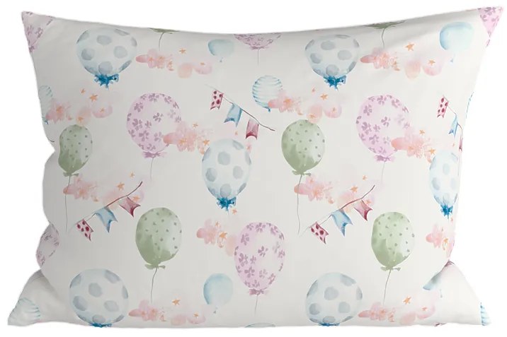 Sada 2 ks dekoračných obliečok na vankúš BALUNEA 40x60 cm, biela