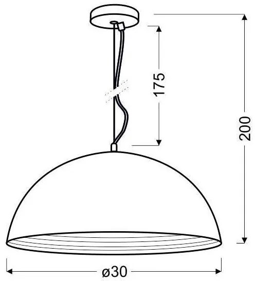 Candellux Chrómový závesný luster 30cm Dorada pre žiarovku E27 31-26361