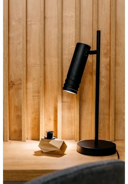 Klausen 108007 - Stolná lampa DRILL 1xGU10/4W/230V čierna