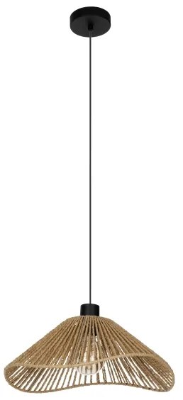 Eglo 44072 - Luster na lanku LAVISTER 1xE27/60W/230V hnedá