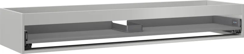 Mexen Box-A, závesná skrinka 160 cm, 1 zásuvka, sivá matná, 91AX0-1600-235-1-62