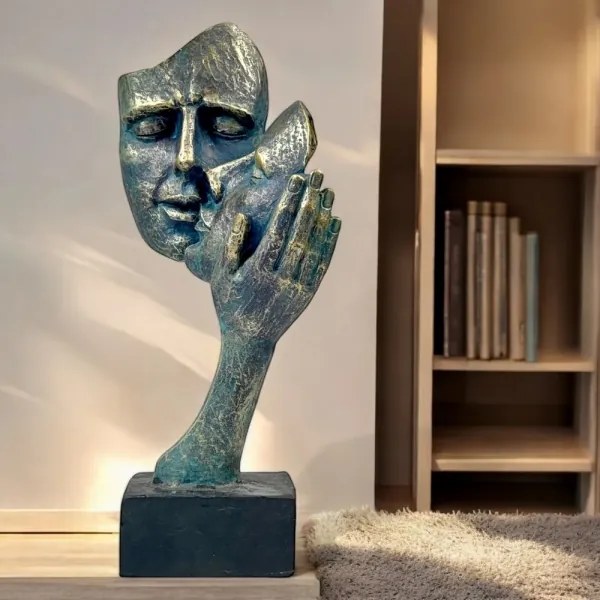 Stolná dekorácia 35x22x13 cm živica/patina