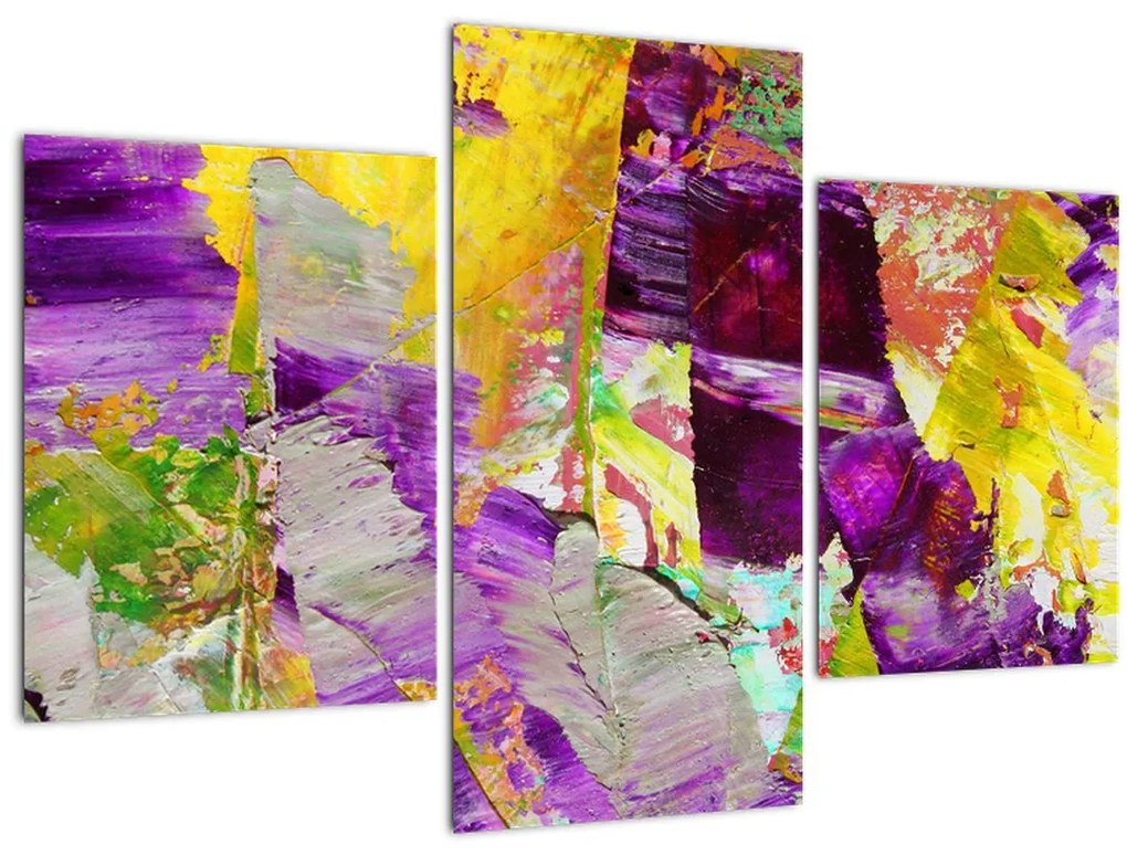 Obraz abstrakcie - maľba (90x60 cm)