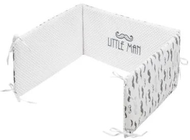 BELISIMA 6-dielne posteľné obliečky Belisima Little Man 100/135 sivé