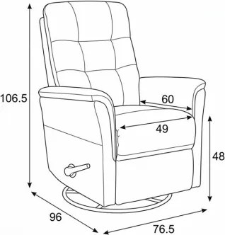 Polohovacie kreslo zelené TV-H9327 GRN2