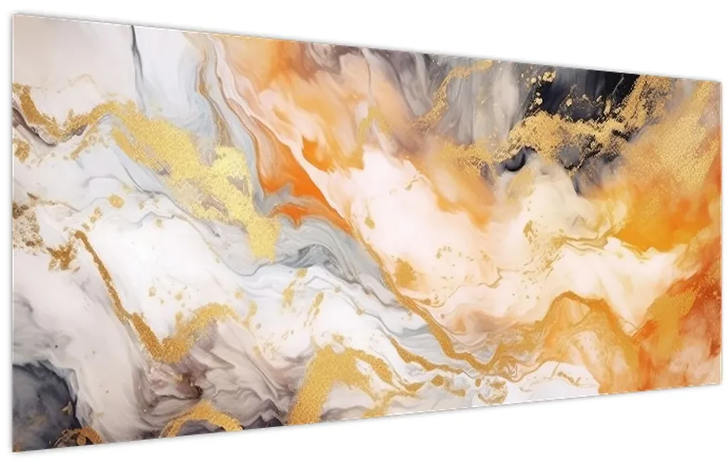 Obraz - Mramorované pozadie (120x50 cm)