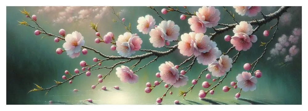 Obraz sakura v odlesku svetla