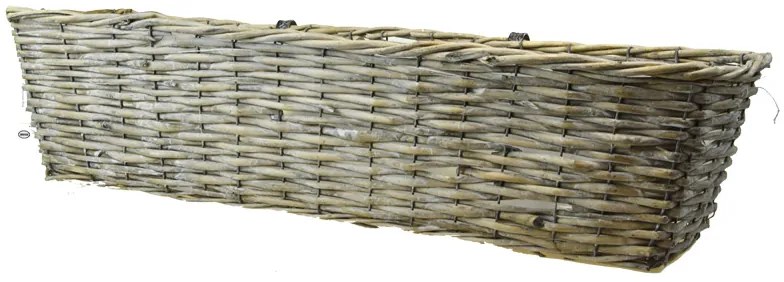 Šedý balkónový truhlík Rozmery (cm): 46x21, v. 16 cm