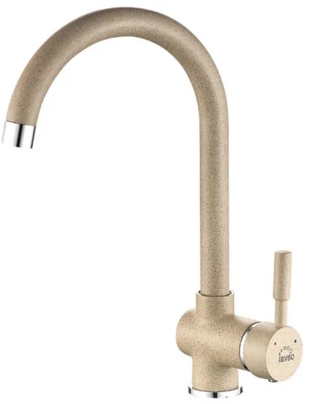 Laveo Lete, kuchynská batéria stojaca h-318, béžová, LAV-BQX_468D