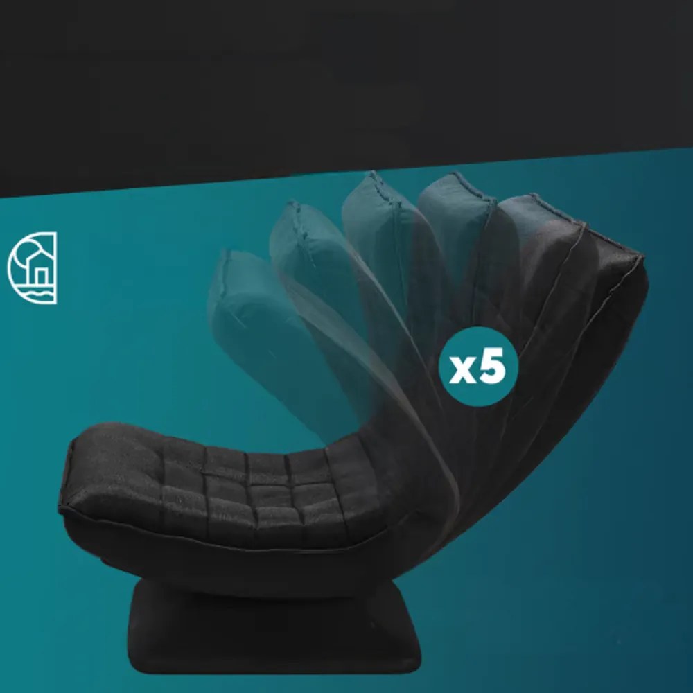 Leňoška ABERDEEN, 87x60x105cm, čierna Casaria