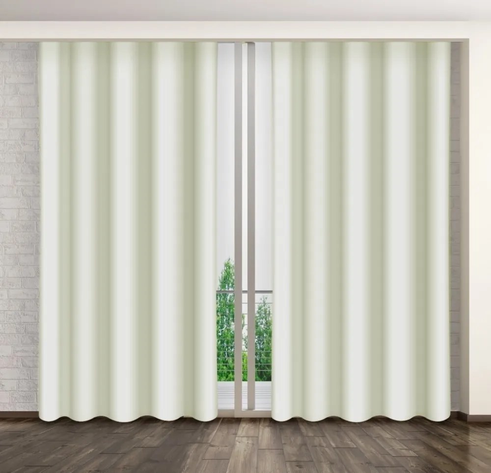 Elegantné svetlo béžové závesy do spálne Dĺžka: 250 cm
