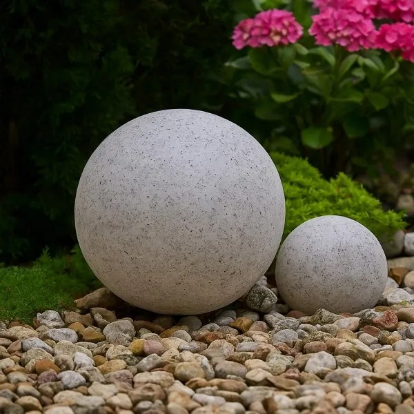 Vonkajšie dekoratívne svietidlo LUMISTONE 1xE27/15W/230V IP65, priemer 25 cm