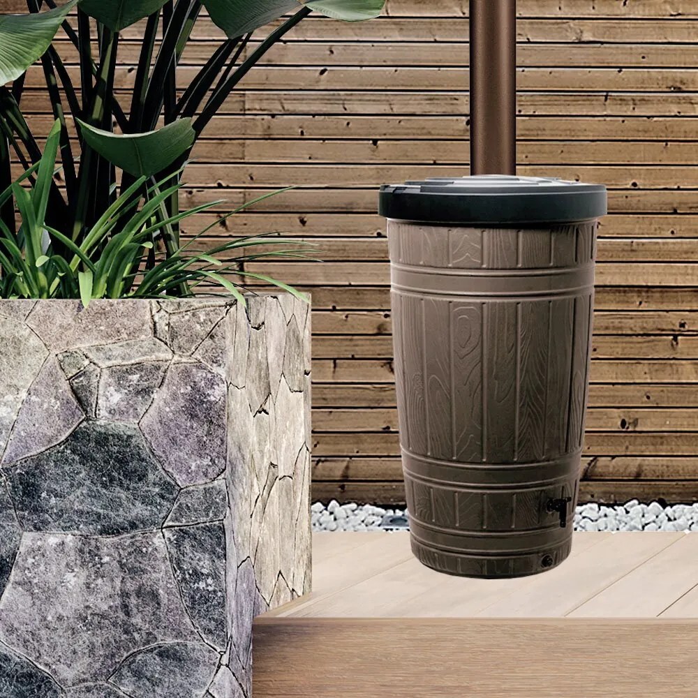 Sud na dažďovú vodu WOODCAN 265l hnedý