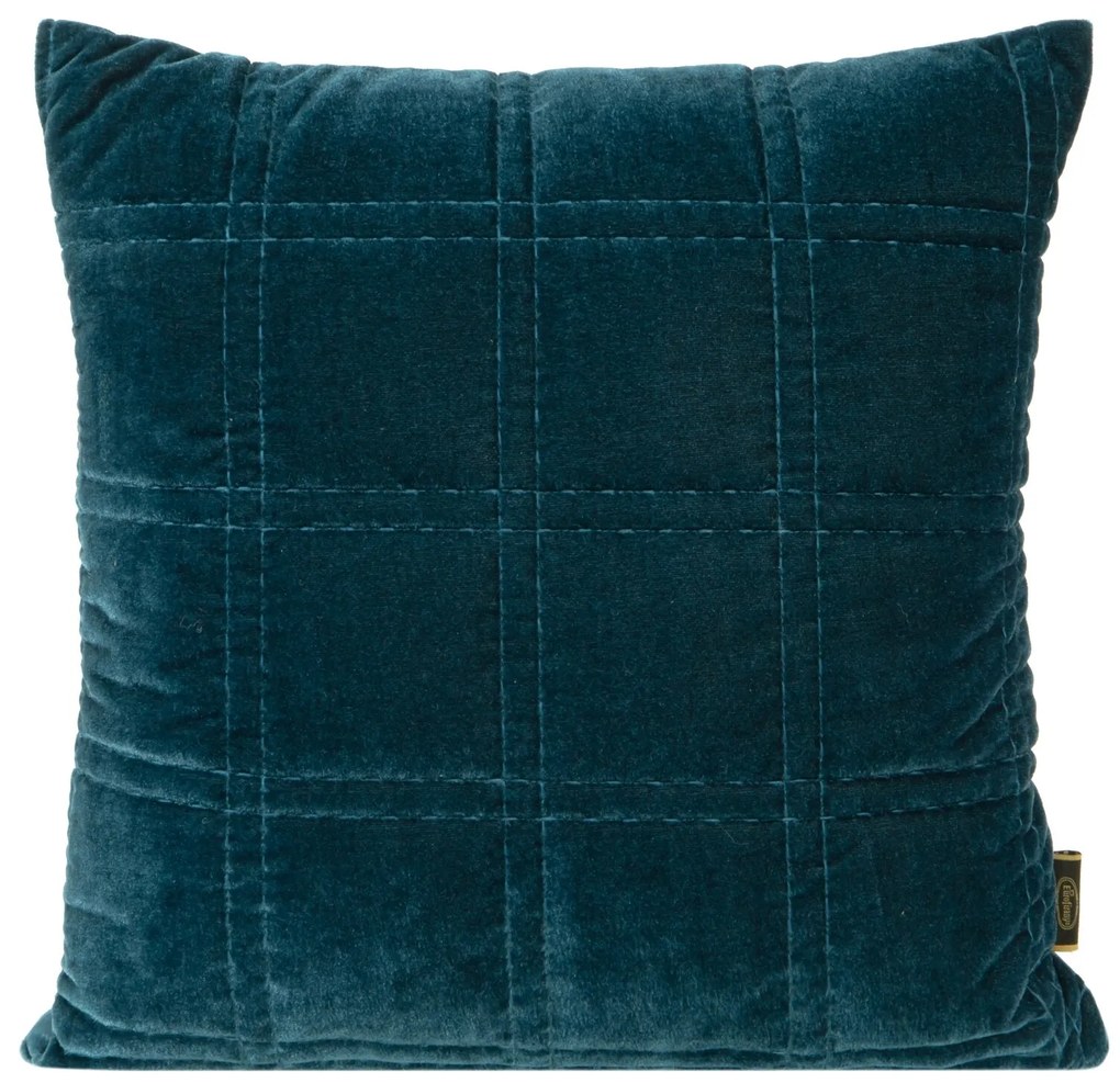 DEKORAČNÁ OBLIEČKA NA VANKÚŠ KRISTIN2 45X45 CM NÁMORNÍCKA MODRÁ