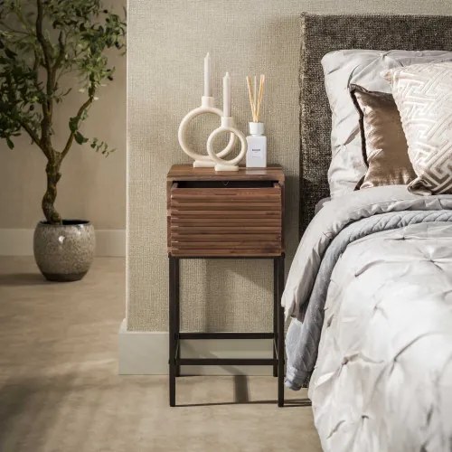 Nočný stolík 20-86 Line Drevo Acacia - Komfort-nábytok