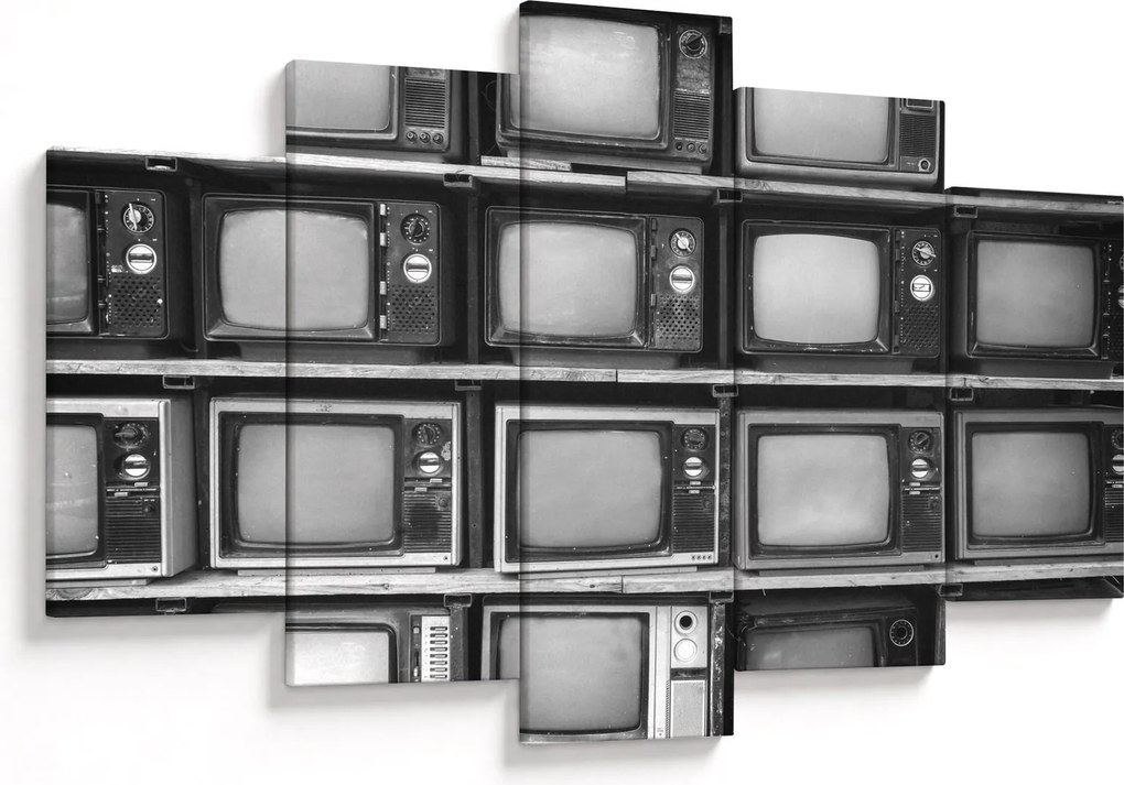 Obraz - Retro televízie (150x105 cm)