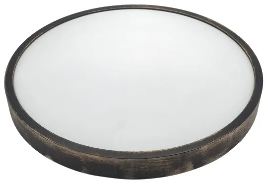 LED stropné svietidlo OAK SMOKY SLIM LED/36W/230V 4000K pr. 47 cm dub/tmavohnedá