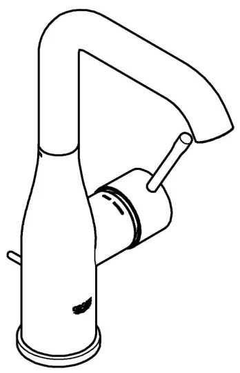 GROHE 32628GL1 - Umývadlová batéria ESSENCE veľkosť L zlatá