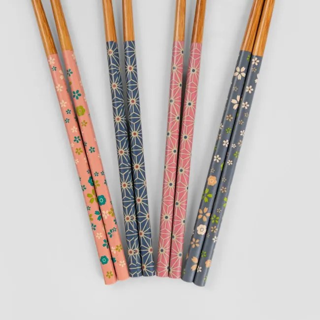 Sada štyroch párov paličiek KIOTO so stojanmi 742941