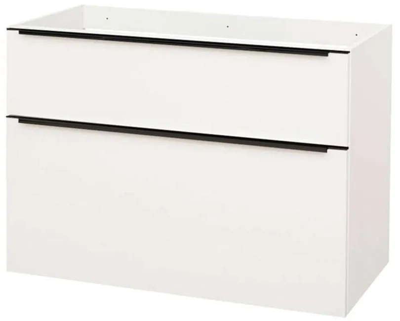 Mereo Mereo, Mailo, kúpeľňová skrinka 101 cm, čierne madlo, MER-CN512SB
