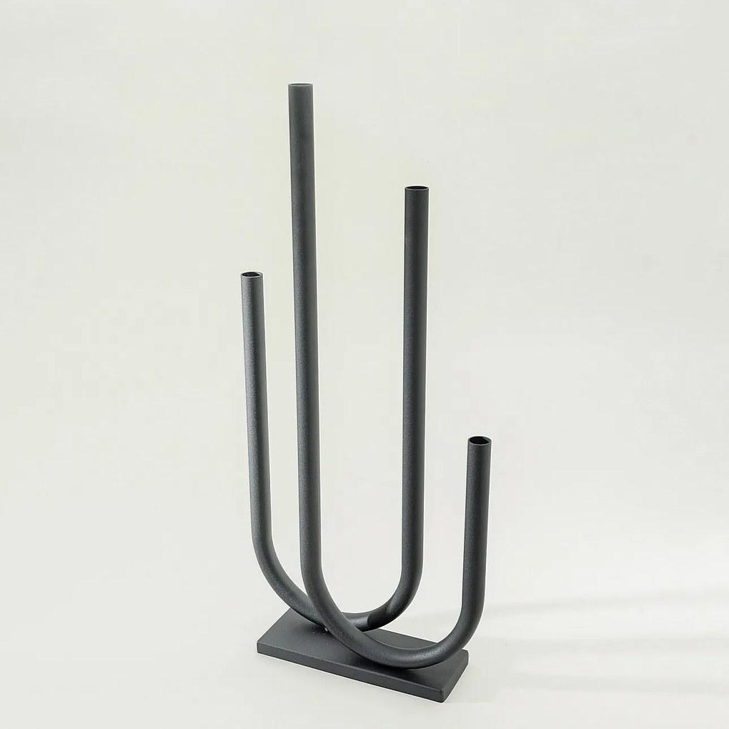 Kovový svietnik Sculptura 30x9x69 cm