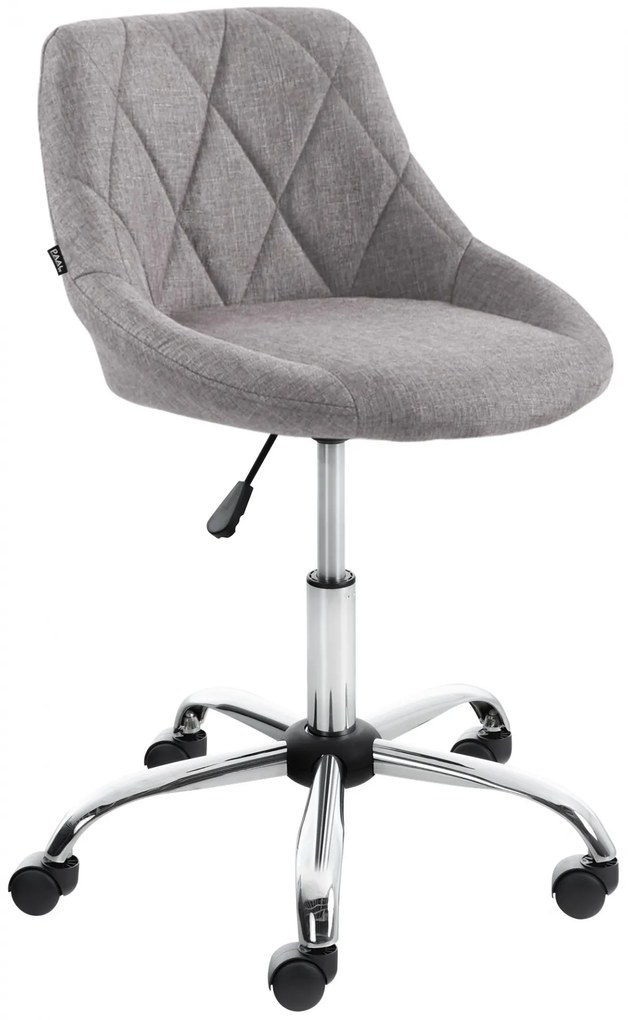 Design-Shop Pracovná stolička Lazio - látka - Sivá
