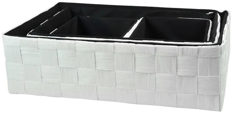 Úložný box čierno-biely Rozmery (cm): 40x26, v. 13