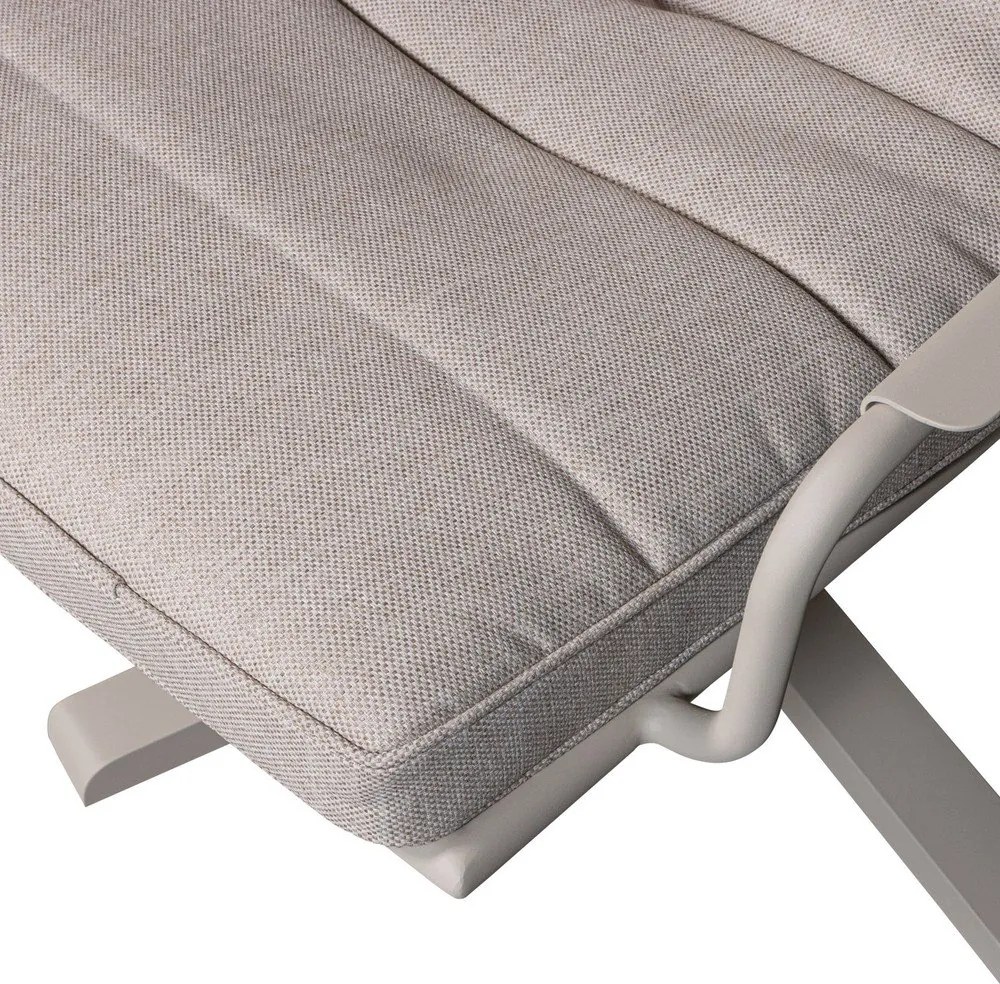 Svetlosivé kovové záhradné kreslo Coosa – Exotan