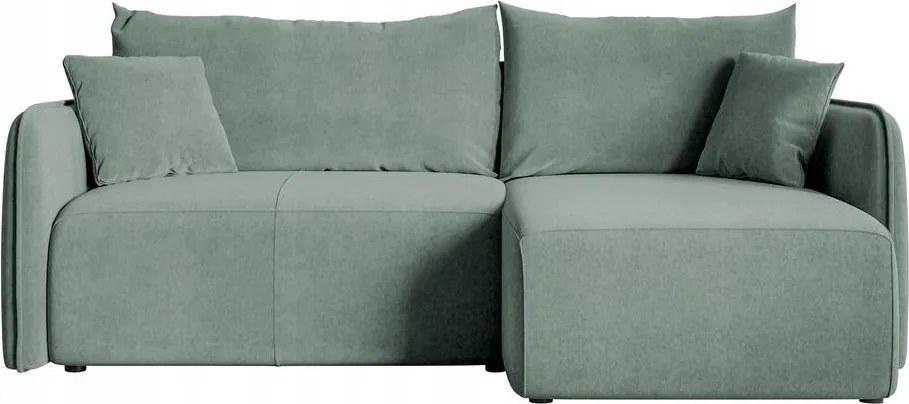 Rohová sedacia súprava Mamma (morská zelená čierna) (p)
