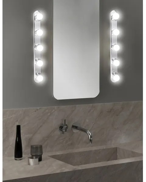 ONLI - Nástenné svietidlo HOLLYWOOD 5xE14/6W/230V chróm