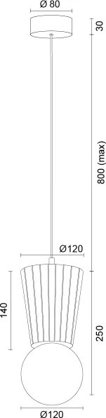 Argon 8951 - Kúpeľňový závesný luster na lanku VOLANTE 1xG9/6W/230V IP44 béžová