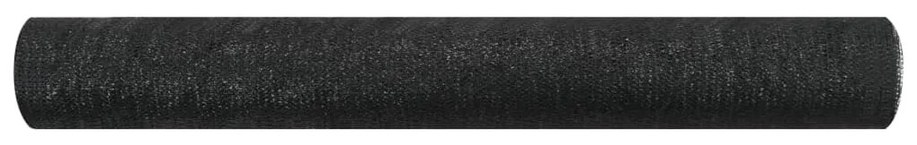 vidaXL Tieniaca sieť čierna 2x25 m HDPE 75 g/m²