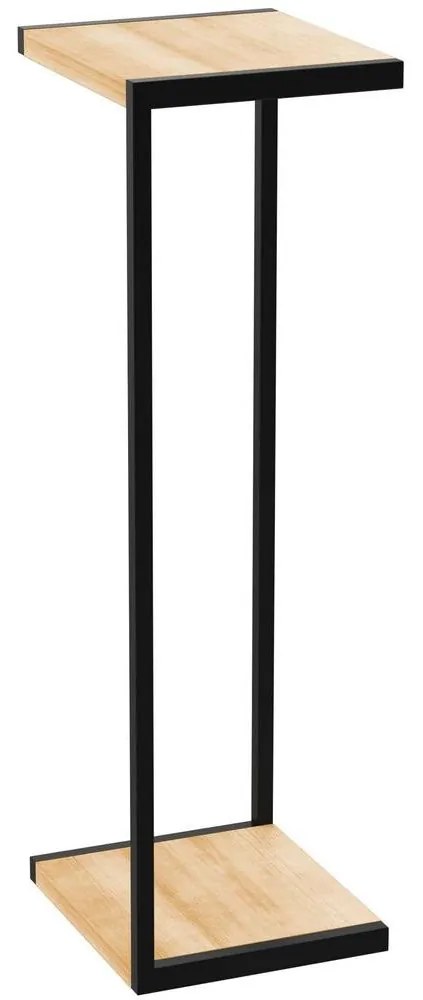 Luminex Stojan na kvety 100x30x34 cm čierna 9023