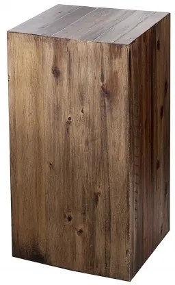 Dizajnový stĺp Columna 50cm vintage hnedá agát