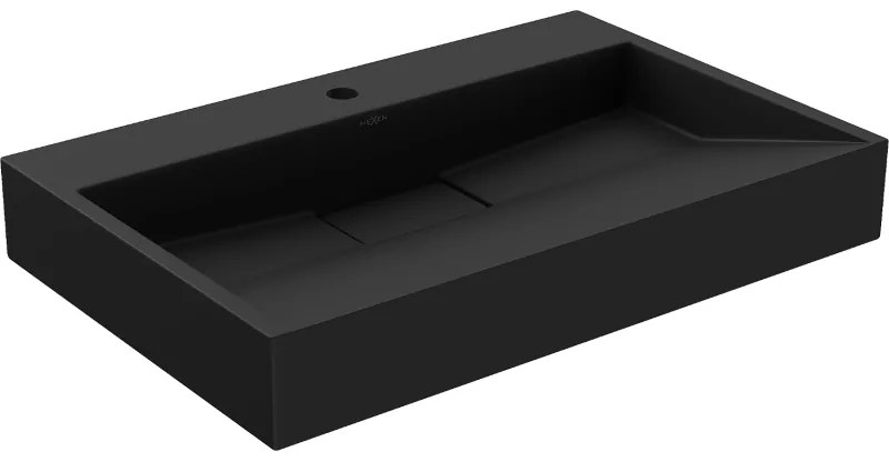 Mexen Ava, umývadlo na dosku z konglomerátu 1/O 70 x 46 cm, čierna matná, 23017071