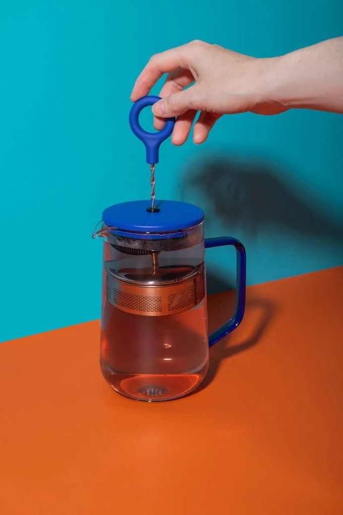 Kitchen Craft Čajová kanvica so sitkom La Cafetière Gyro Blue 1,25 l