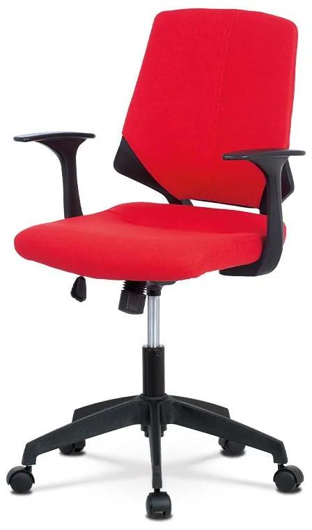 Autronic -  Autronic Kancelárska stolička Junior KA-R204 RED, červená látka