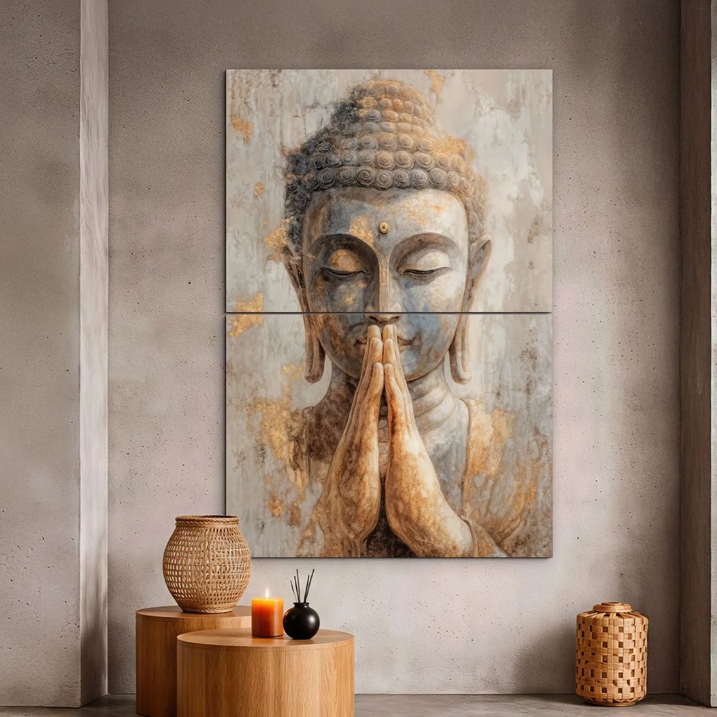 DUBLEZ | Drevený obraz - Buddha | UV potlač, Premium