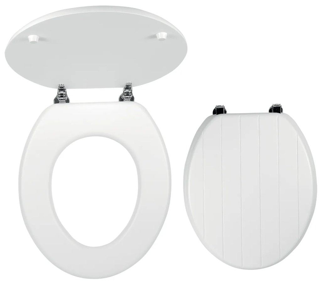 Novaservis - WC sedátko, MDF biela, pánty kov-chróm, WC/PROVENCE