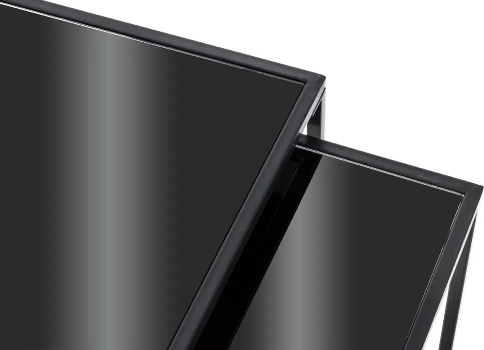 Sada 2 ks stolíkov York, čierne