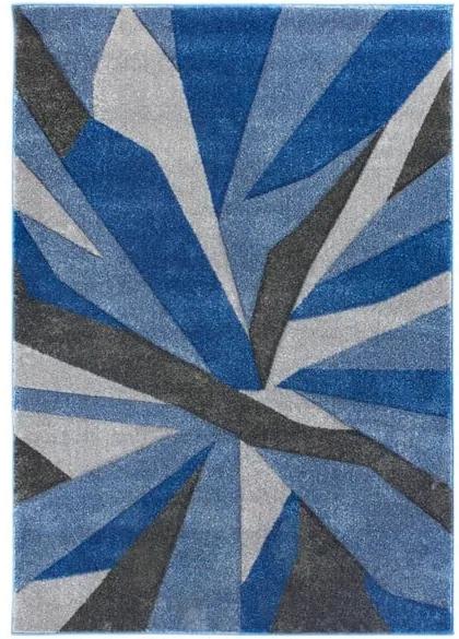 Modro-sivý koberec Flair Rugs Shatter Blue Grey, 160 × 230 cm