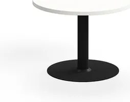 Konferenčný stolík VERTICUS, Ø700x500 mm, biela/čierna