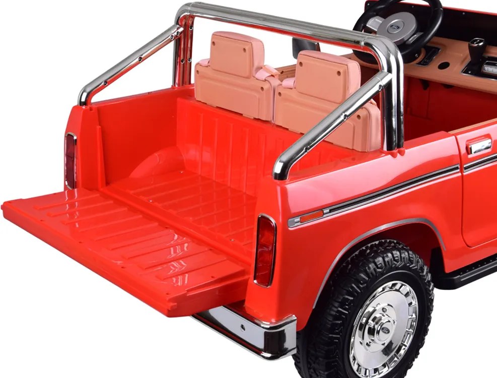 JOKOMISIADA Dvojmiestne autíčko na batériu klasický Ford Bronco Pickup červené PA0338