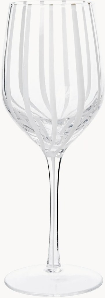 Poháre na biele víno Stripe, 4 ks